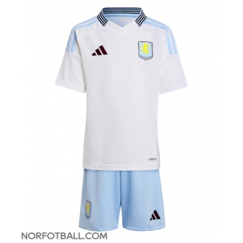 Billige Fotballdrakt Aston Villa Replika Bortedraktsett Barn 2024-25 Kortermet (med bukser)